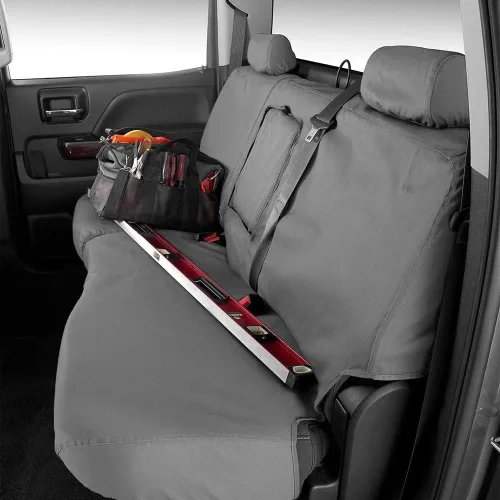 Vista 5 de Covercraft Fundas de asiento personalizadas de Polycotton SeatSaver Compatible con Ford F-150 2019-2020, F-250/F-350/F-450/F-550 2019-2022 1st