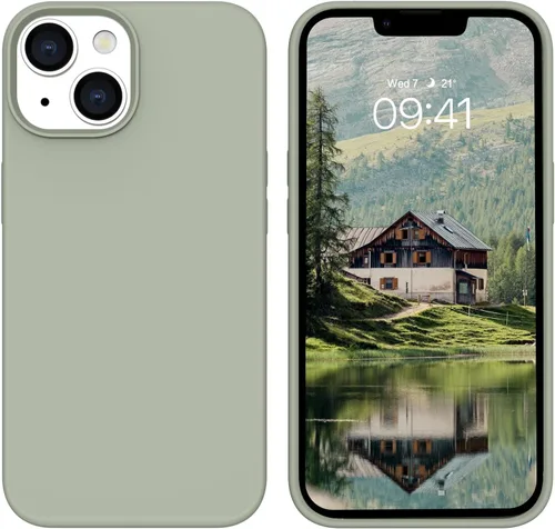 Vista 17 de BENTOBEN Funda compatible con iPhone 14, silicona suave, goma de gel, forro de microfibra, parte trasera dura, a prueba de golpes, funda protectora