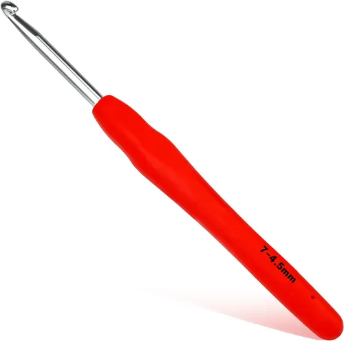 Vista 16 de SHWAKK Gancho de ganchillo pequeño, gancho ergonómico de encaje de 0.020 in, agujas de ganchillo pequeñas para manos artríticas, agujas de tejer