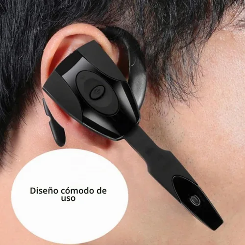 Vista 2 de Yoidesu Auriculares, V5.3 Auriculares Bluetooth de un solo oído con micrófono de cancelación de ruido, ultraligero recargable para teléfono celular