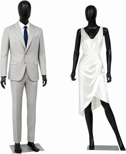 Vista 13 de Maniquí masculino de 6 pies con forma de cuerpo completo para vestido, soporte ajustable y posable, maniquí torso con base de metal, blanco