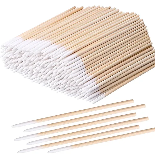 Vista 10 de Puntas de doble precisión, 800 hisopos de algodón con barra de papel, puntas de forma de doble punta para maquillaje, 4 paquetes, 200 piezas, 1