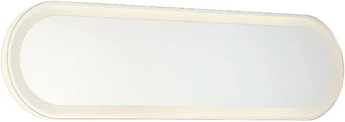 Vista 2 de Minka Lavery Castilion - Espejo de pared con retroiluminación LED de 24 x 6 3/4 pulgadas, color blanco