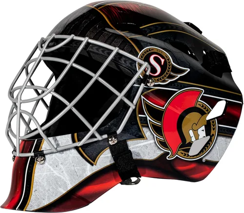 Vista 31 de Franklin Sports mini máscara para portero con logo de la NHL