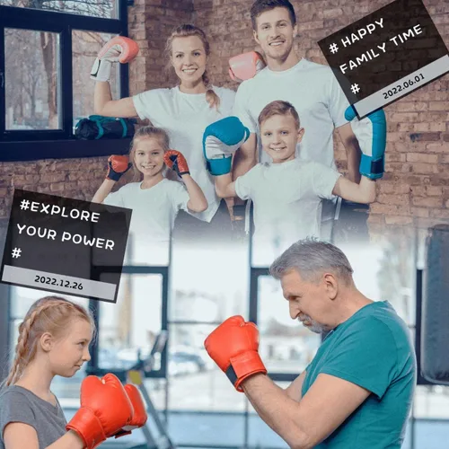 Vista 7 de Guantes de boxeo mejorados para niños y niñas de 3 a 8 años, guantes de boxeo para entrenamiento de niños, guantes de boxeo para niños, para saco