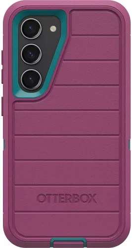 Vista 10 de OtterBox Funda para Galaxy S23 - Serie Defender - Negra, resistente y duradera - con protección de puertos - Solo la funda - Protección microbiana