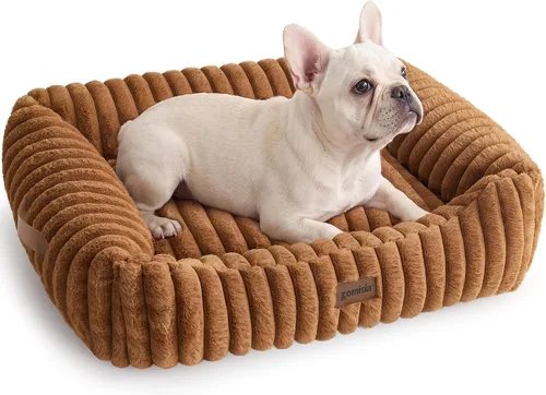 Vista 11 de ZOMISIA Cama para perros pequeños, cama para gatos de interior con funda