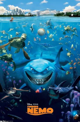 Vista 10 de Trends International Disney Pixar Buscando a Nemo - Póster de pared fundido, 14.725 x 22.375 pulgadas, versión enmarcada de madera de granero