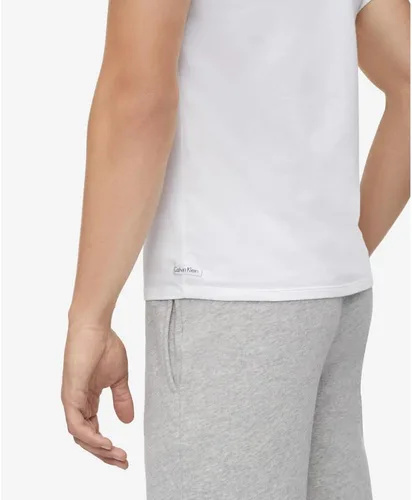 Vista 4 de Calvin Klein Paquete de 3 camisetas de algodón elástico para hombre