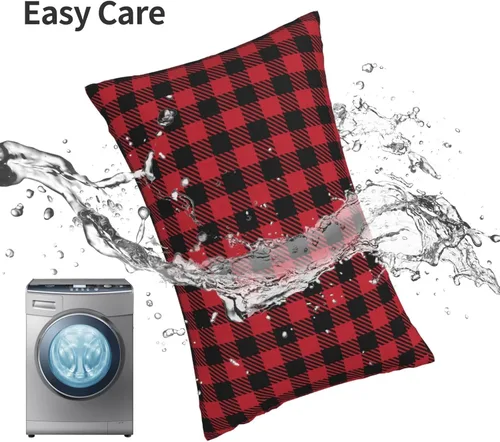 Vista 6 de Fundas de almohada de terciopelo con cremallera oculta, suaves y acogedoras fundas de almohada de franela de felpa con cremallera, compatibles
