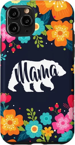 Vista 29 de Mama Bear - Funda para iPhone 17 con diseño de flores florales