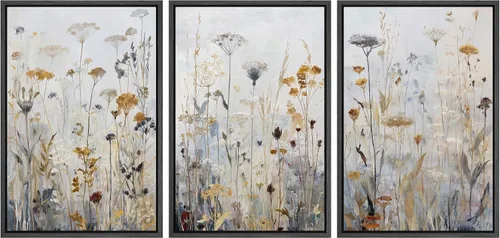 Vista 12 de Ashbrook Set de Arte de Pared en Lienzo Enmarcado, Naturaleza, Horizonte de Playa Nebulosa, Ilustraciones de Área Silvestre, Bellas Artes, Paisaje