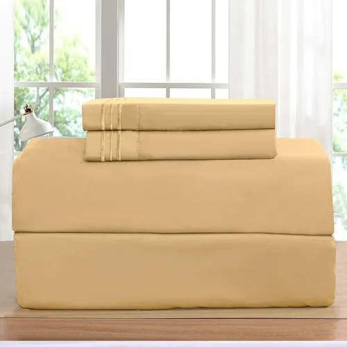 Vista 12 de Elegant Comfort Juego de sábanas de lujo en Amazon 1500 Premier resistente a las arrugas, la decoloración y las manchas, juego de sábanas de 4