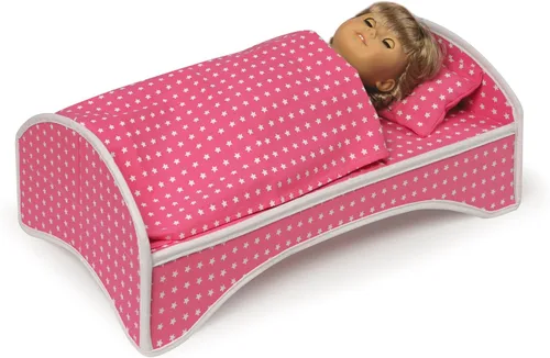 Vista 6 de Caja de transporte de muñecas con cama mecedora y ropa de cama, de Badger Basket, Star