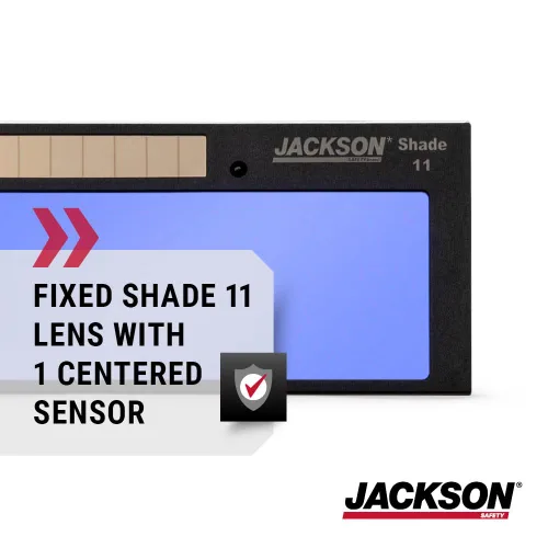 Vista 4 de Jackson Safety 16376 W30 Solera Protector fijo 11, que se oscurece automáticamente, con filtro, de 4 pulgadas de largo x 2 pulgadas de ancho.