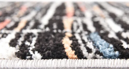 Vista 5 de Unique Loom Aramis Collection - Alfombra rectangular de 2 pies x 3 pies 1 pulgadas, color negro