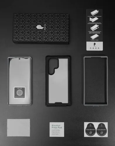 Vista 7 de Poetic Guardian - Funda compatible con Galaxy S23 Ultra 5G de 6.8 pulgadas, protector de pantalla integrado que funciona con identificación