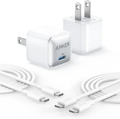 Vista 6 de Anker Bloque de cargador USB C, 20 W PIQ 3.0 de carga rápida compacta para iPhone 17/16/15 y más series, Galaxy, Pixel 4/3, iPad