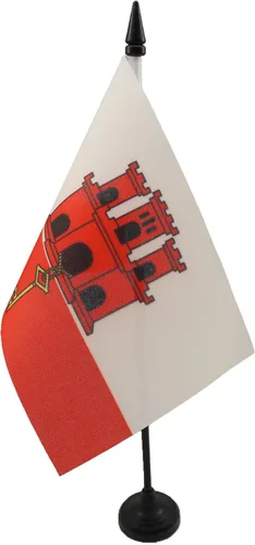 Vista 104 de AZ FLAG Aland Table Flag 4x6 in 100D Polyester Plastic Base Indoor use Finnish 15x10 cm desk flag stitched finish with reinforced edges with