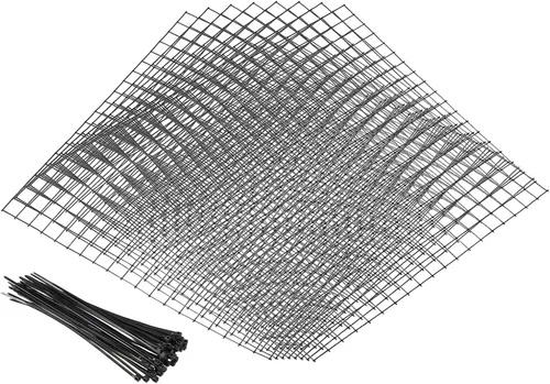 Vista 6 de PATIKIL Protectores de plantas de alambre pequeño de 13 x 15.7 pulgadas, paquete de 8 jaulas cuadradas de alambre para plantas de malla de jardín