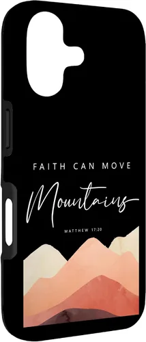 Vista 3 de Faith Can Move Mountains - Matthew 17 20 Inspiring Christian Case for iPhone 17