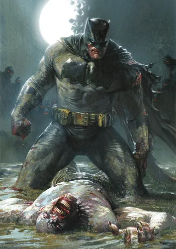 Vista 17 de MIGHTYPRINT DC Comics - Absolute Batman - Cubierta de la variante número 1 - Arte de pared de 17 x 24 pulgadas - Colección oficial - Ideal