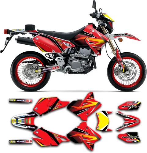 Vista 18 de Kit de calcomanías personalizadas para Suzuki DRZ400 E / DRZ400 Enduro / DRZ400E / DR-Z400E / DRZ400 EN 1999-2024, SZDRSE9919003-KO