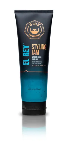Vista 6 de GIBS Grooming El Rey Styling Jam para hombre, gel de sujeción media