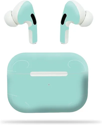 Vista 3 de MightySkins - Compatible con Apple Airpods Pro – Placa de diamante negro Funda protectora de vinilo duradera y única Fácil de aplicar, quitar