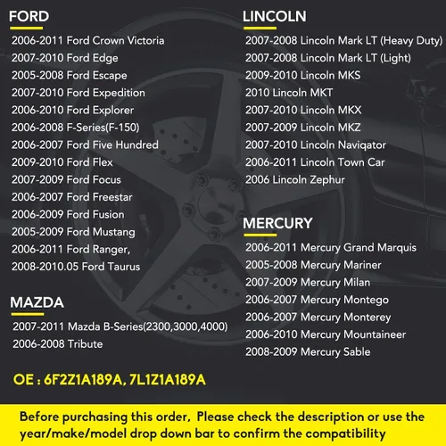 Vista 2 de NPAUTO Sensor de presión de neumáticos TPMS Compatible con Ford F150 06-08 Explorer Mustang Ranger Expedition Escape Focus Lincoln Mazda Mercury