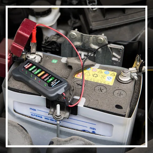 Vista 2 de Maso Probador de batería y alternador de coche de 12 V - Prueba el estado de la batería y la carga del alternador (probador)