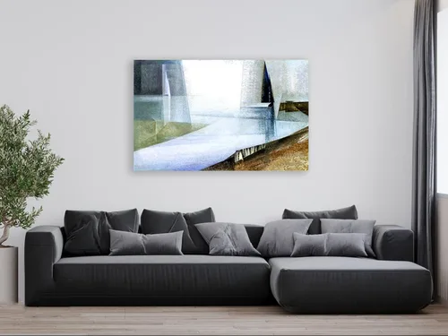 Vista 4 de Rega III de Lyonel F/Lienzo enmarcado famoso arte de pared/reproducción de pintura al óleo/impresión en lienzo/imagen abstracta para sala de estar