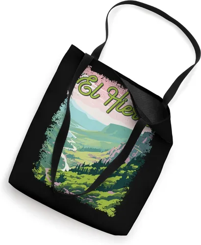 Vista 2 de El Hierro Spain Vintage Landscape Tote Bag