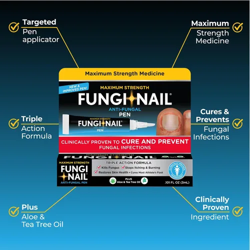 Vista 3 de Fungi-Nail Aplicador en Pluma Solución Antifúngica, Mata los Hongos que Pueden Causar Infecciones en las Uñas y Pie de Atleta con Tolnaftato