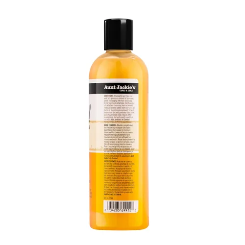 Vista 7 de Aunt Jackie's Curls and Coils Oh So Clean Champú Hidratante Profundo y Suavizante para Cabello para Rizos Naturales, Espirales y Ondas, Enriquecido