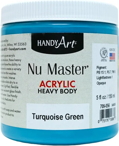 Vista 10 de Handy Art Nu Master - Pintura acrílica de cuerpo pesado, 8 onzas, carmesí Alizarin