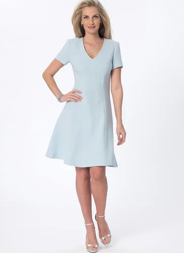 Vista 6 de Kit de patrón de costura para vestido acampanado de señoritas, código B6850