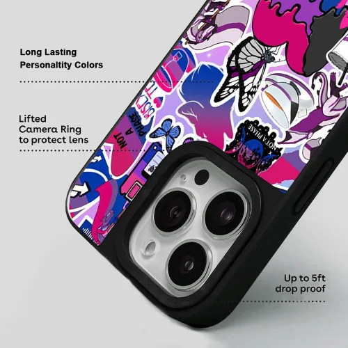 Vista 3 de Funda de teléfono Pride para iPhone 15, 14, 13, 12, 11 Plus, Pro Max, Mini, XR, X, XS Max, 7, 8 Plus, diseño estético LGBT, funda protectora