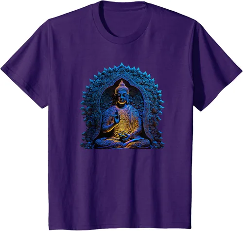 Vista 67 de Estatua de Buda Yoga Budismo Zen Buddhism Meditation T-Shirt Negro