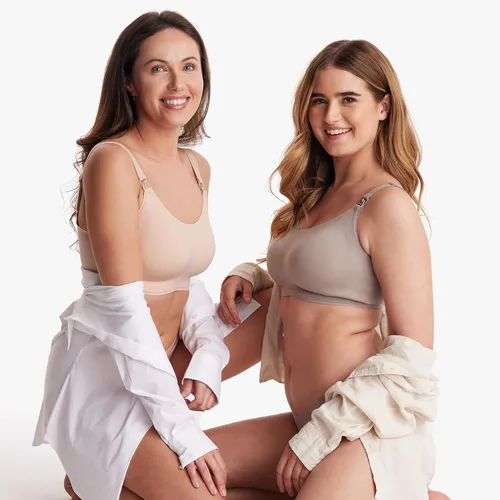 Vista 7 de Momcozy Nursing Bras for Breastfeeding, FB039 Comfort Support Seamless Maternity Bra, Pregnancy Sleep Bralette, Full-Coverage