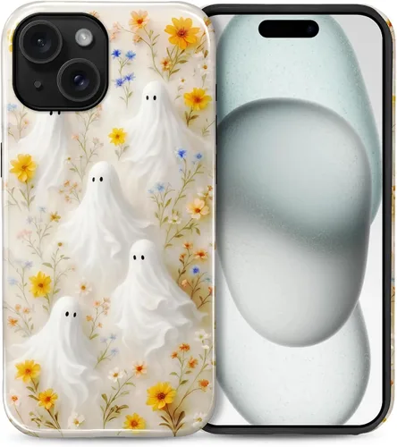 Vista 78 de Funda para iPhone 13 iPhone 14, a prueba de golpes, funda protectora híbrida de 2 capas, doble protección contra caídas, antiarañazos, diseño Rojo