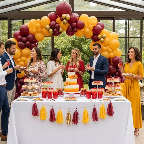 Vista 6 de Kit de arco de guirnalda de globos color granate y dorado, 132 piezas con globos dorados burdeos amarillo limón para graduaciones de cumpleaños