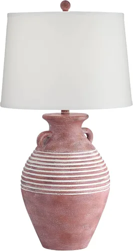Vista 8 de John Timberland Sierra - Juego de 2 lámparas de mesa con jarra de 30 pulgadas de alto, estilo rústico y occidental, color marrón, para sala