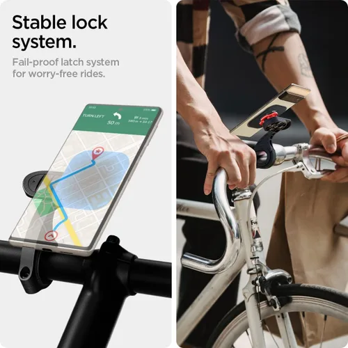 Vista 6 de Spigen Gearlock - Soporte de teléfono para bicicleta con adaptador universal