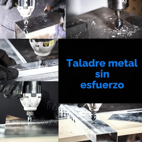 Vista 6 de toolant Broca Avellanadora de Cobalto Noir-Ti de 1/2" (Pro), Recubierta con Nitruro de Aluminio y Titanio con Vástago Hexagonal de Cambio Rápido