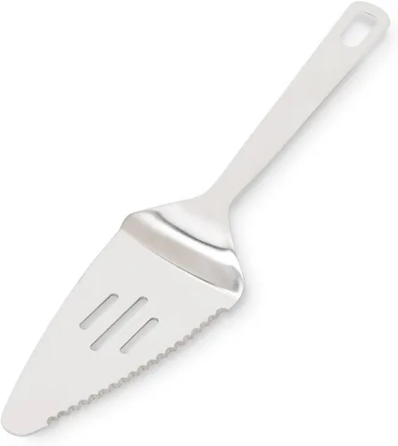 Vista 6 de Farberware Profesional Servidor de Tartas/Cuchillo para Pasteles de Acero Inoxidable - Juego de 2 Servidor de Postres de Borde Dentado de 11