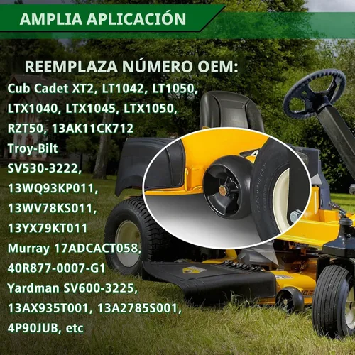 Vista 6 de CheeMuii 734-04155 Kit de ruedas de plataforma de cortacésped, paquete de 2 ruedas calibradoras de plataforma de 5" de repuesto para Cub Cadet