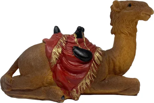 Vista 3 de Cannan Belén de Navidad 4 Pcs Set Camel, Mula, Vaca y Cordero Animalitos para Nacimiento