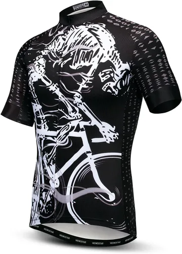 Vista 13 de Hotlion Verano Ciclismo Jersey Hombres Mountain Bike Jersey Secado rápido Bicicleta Camisa Manga Corta Ciclismo Ropa