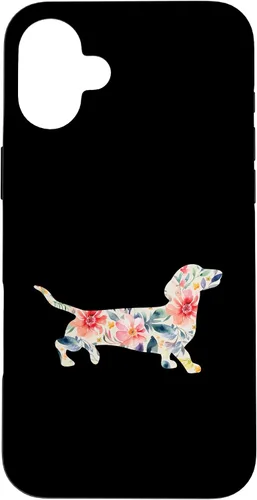 Vista 22 de Funda para perro salchicha floral para iPhone 12 mini